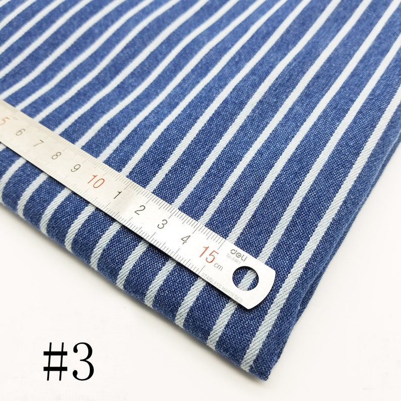 Striped Denim Fabric Apparel Fabric By 