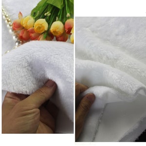Solid Color Fabric, Artificial Rabbit Fur Fabric, Plush Fabric, By The Half Yard