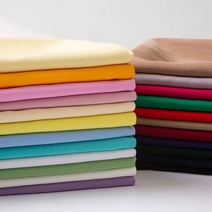 Rayon Fabric, Cotton Silk Fabric, Soft Rayon Fabric, Summer Fabric, Solid Color Fabric, Baby Fabric, Pajamas Fabric, By the Half Yard