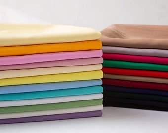 Rayon Fabric, Cotton Silk Fabric, Soft Rayon Fabric, Summer Fabric, Solid Color Fabric, Baby Fabric, Pajamas Fabric, By the Half Yard