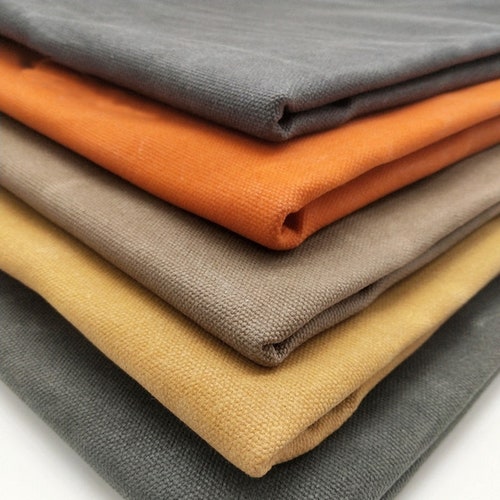 16 Oz Waxed Canvas Fabric Hand Waxed Cotton Canvas Fabric Etsy