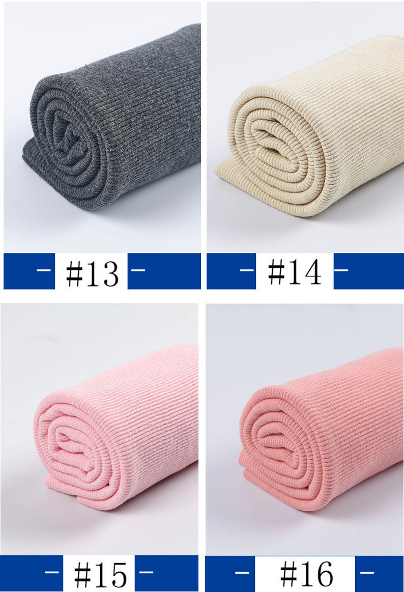 Rib Knit Fabric 100 Cotton Fabric Knitted Stretch Fabric Etsy UK