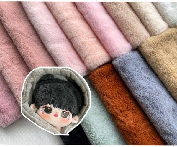 Fabric for Dresses and Skirts 40X25CM Short Plush Fabric Super Soft Plush  Polar FleeceFabric for Sewing Dolls DIY Handmade Home Textile Cloth for  Toys