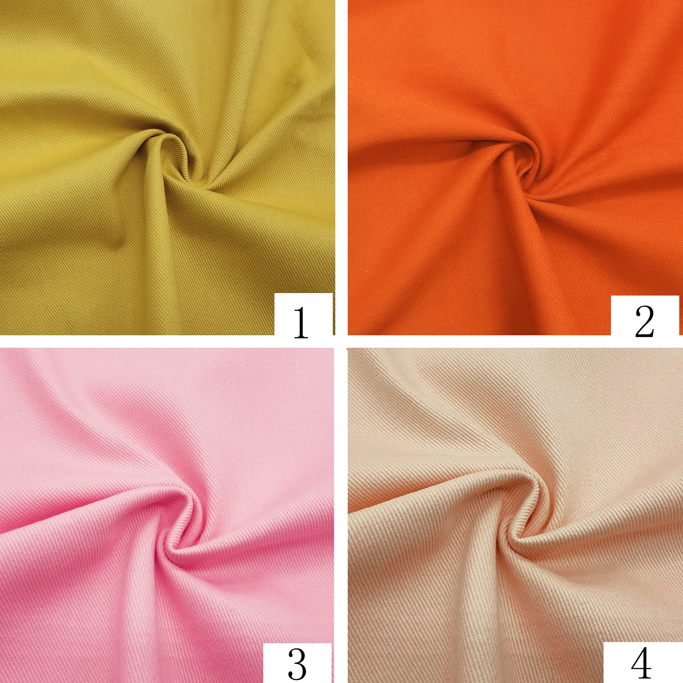 Colored Denim Fabric Cotton Denim Fabric Twill Denim Fabric Etsy