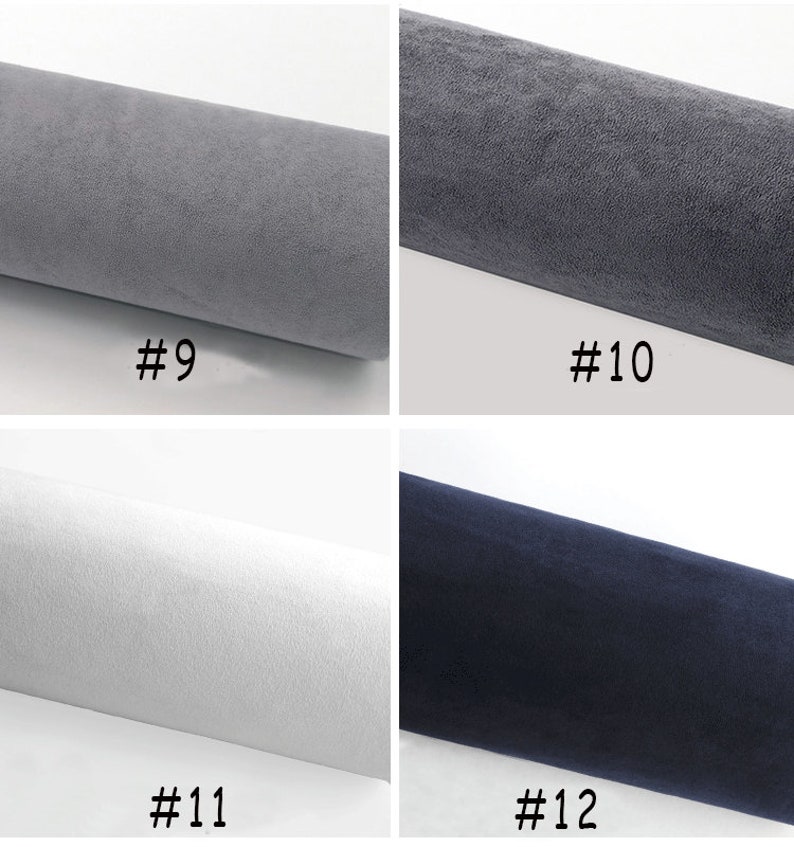 Self-Adhesive Faux Suede Fabric, Soft Imitation Suede Fabric, Stretch Faux Suede Fabric,Microsuede Fabric,Upholstery Fabric By the Half Yard image 7
