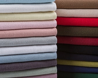 Washed Cotton Linen Fabric, Pure Color Fabric, Ethnic Plain Fabric, Sewing Fabric,  Breathable Fabric, By The Half Yard