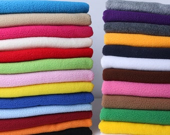 Solid Polar Fleece Fabric, Anti Pill Fabric, Garment Fabric,  Soft Blanket Fabric, Sewing Fabric, By The Half Yard