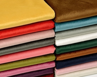 Velvet Fabric, Heavy Velvet Fabric, Polyester Velvet, Soft Velvet Fabric, Sewing Fabric, Apparel Fabric, Upholstery Fabric, By The Half Yard