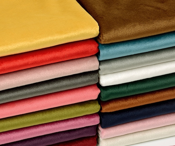 Velvet Fabric, Heavy Velvet Fabric, Polyester Velvet, Soft Velvet Fabric, Sewing Fabric, Apparel Fabric, Upholstery Fabric, By The Half Yard