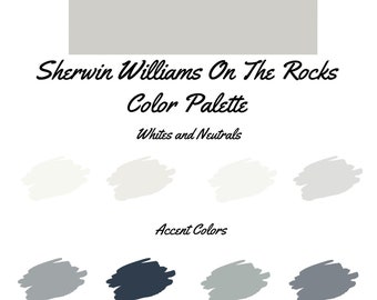 On The Rocks by Sherwin Williams whole home color palette - interior paint palette
