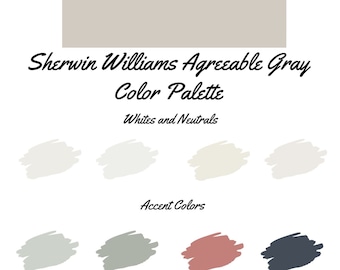 Agreeable Gray by Sherwin Williams whole home color palette - interior paint palette