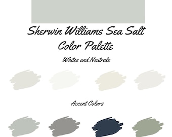 Sea Salt by Sherwin Williams whole home color palette - interior paint palette