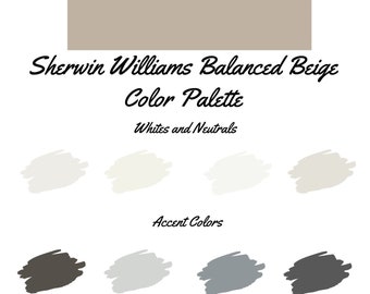 Balanced Beige by Sherwin Williams whole home color palette - interior paint palette