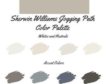 Jogging Path by Sherwin Williams whole home color palette - interior paint palette