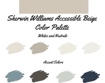 Accessible Beige by Sherwin Williams whole home color palette - interior paint palette