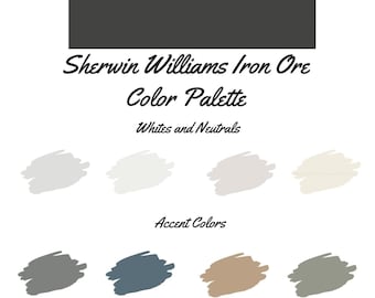 Iron Ore by Sherwin Williams whole home color palette - interior paint palette