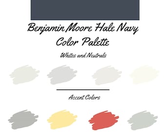 Hale Navy von Benjamin Moore ganze Hausfarbpalette - Innenfarbpalette