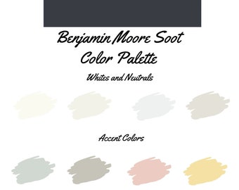 Soot by Benjamin Moore whole home color palette - interior paint palette