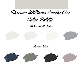Crushed Ice by Sherwin Williams whole home paint palette - interior color palette