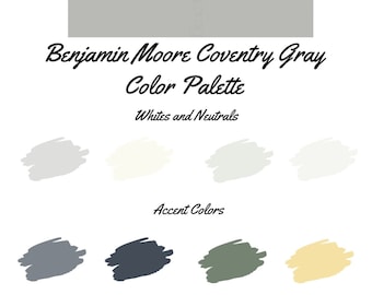 Coventry Gray by Benjamin Moore Whole Home Color Palette