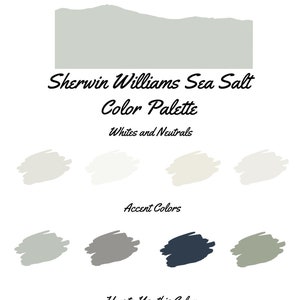 Sea Salt by Sherwin Williams whole home color palette - interior paint palette