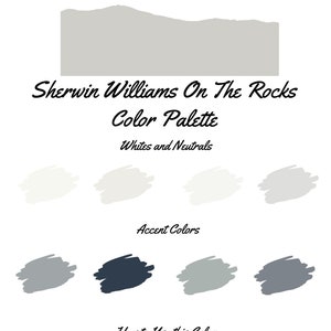 On The Rocks by Sherwin Williams whole home color palette - interior paint palette