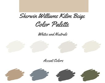 Kilim Beige by Sherwin Williams whole home color palette - interior paint palette