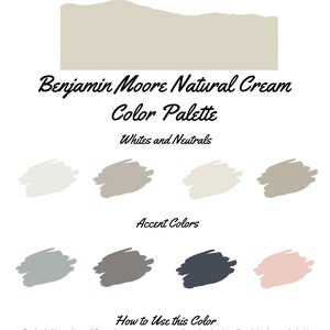Crema naturale di Benjamin Moore Tavolozza dei colori per tutta la casa