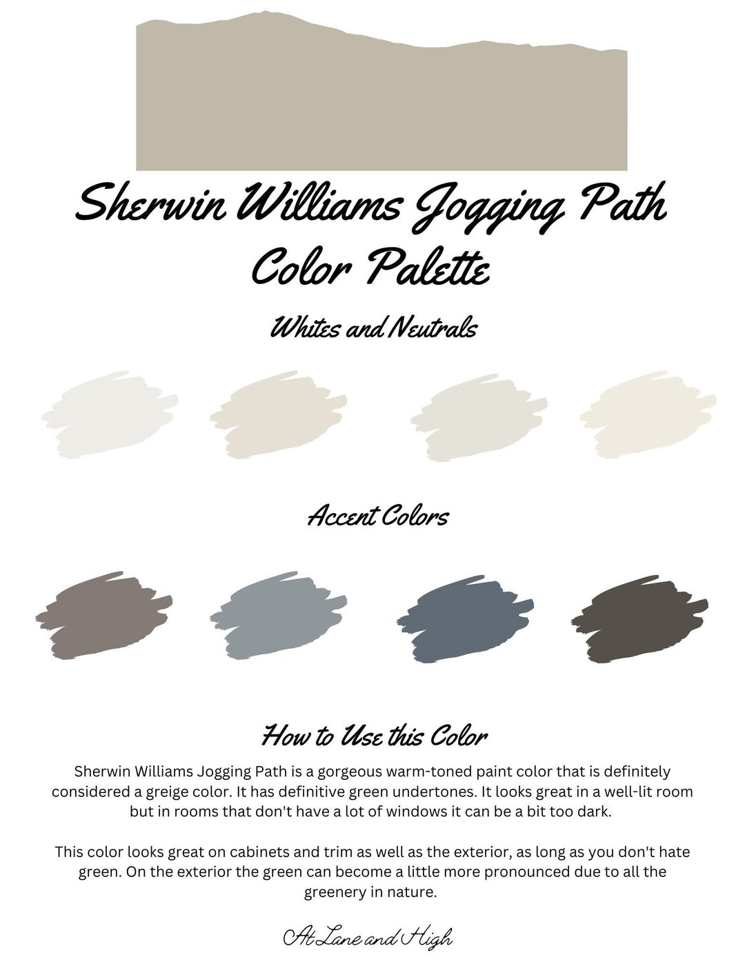 Jogging Path by Sherwin Williams Whole Home Color Palette Interior