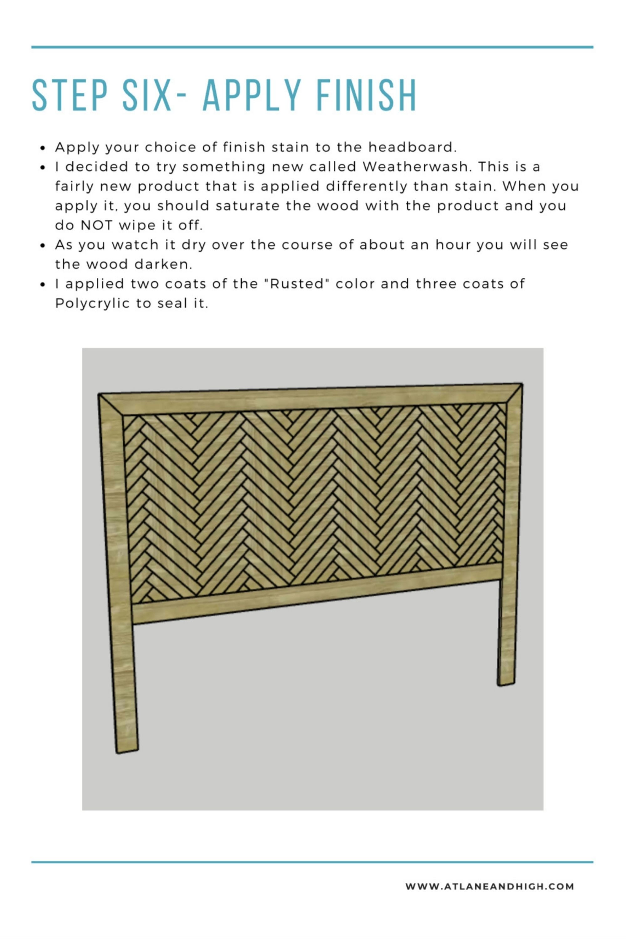 Headboard Build Plans, Herringbone Headboard Build Plans, DIY Headboard