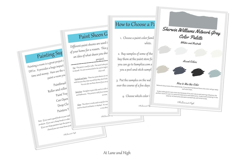 Network Gray by Sherwin Williams Whole Home Color Palette - Interior