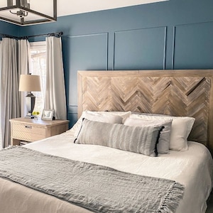 Headboard Build Plans, Herringbone Headboard Build Plans, DIY Headboard plans, DIY Herringbone Headboard build plans