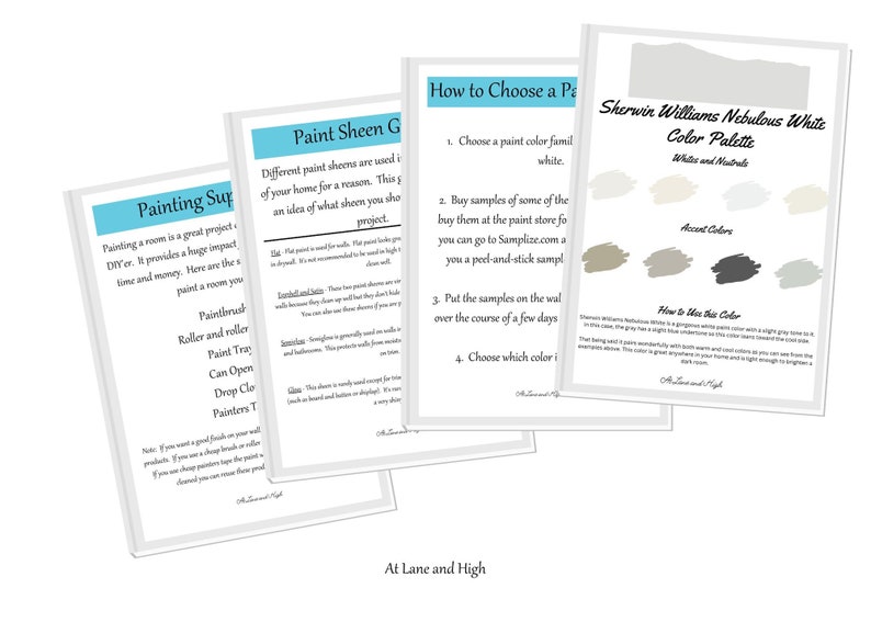 Nebulous White by Sherwin Williams Whole Home Paint Palette Interior