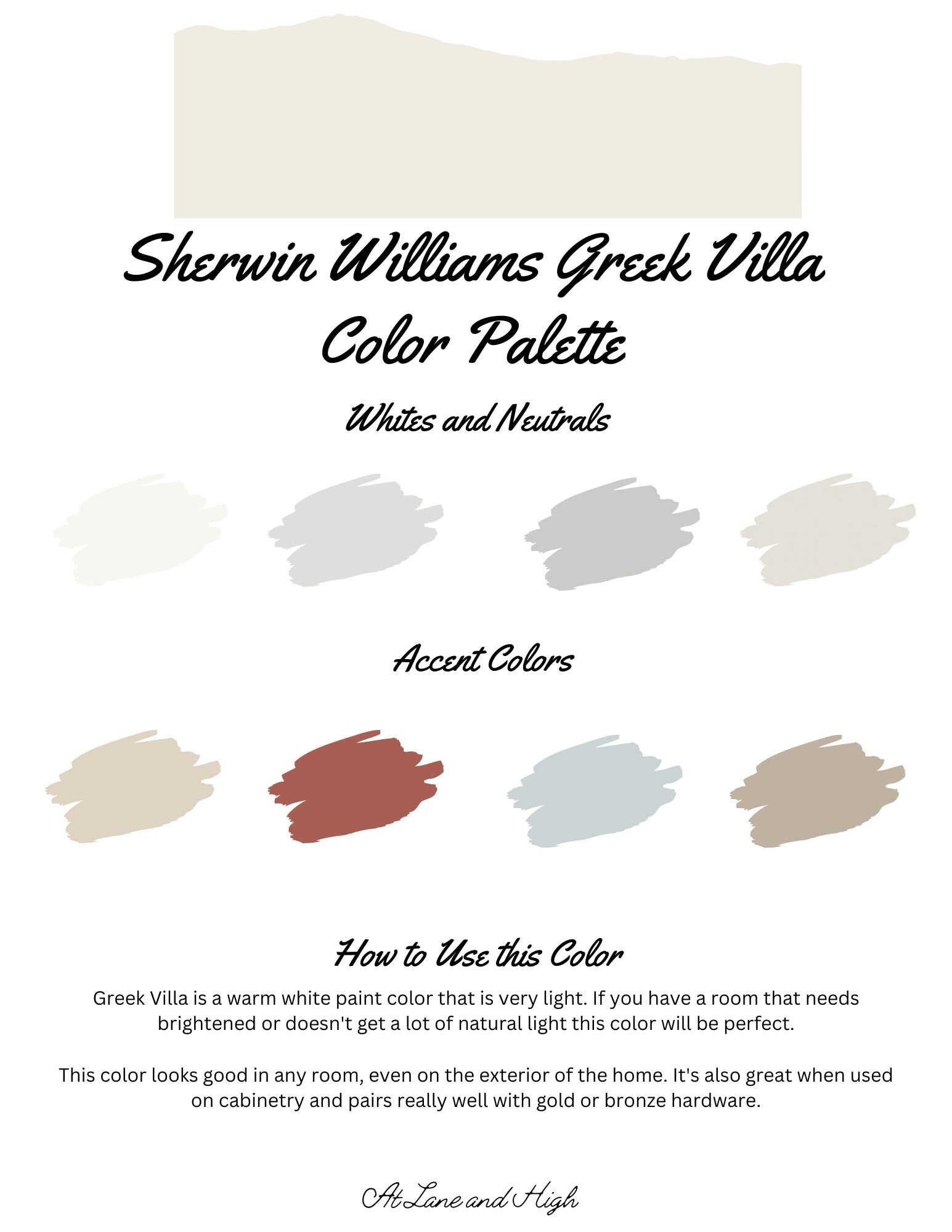 Natural Tan by Sherwin Williams Whole Home Color Palette Interior Paint  Palette 