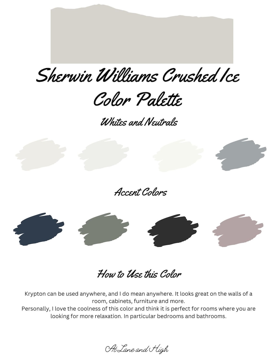 Crushed Ice by Sherwin Williams Whole Home Paint Palette Interior