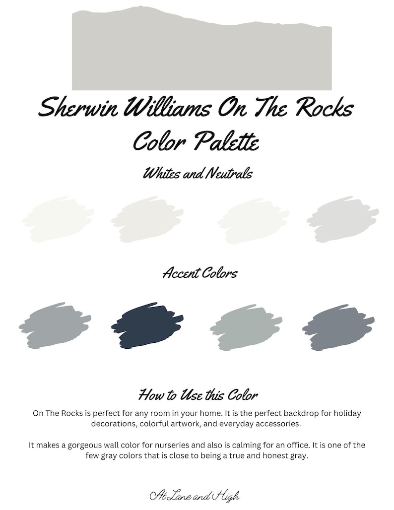 On the Rocks by Sherwin Williams Whole Home Color Palette - Interior ...