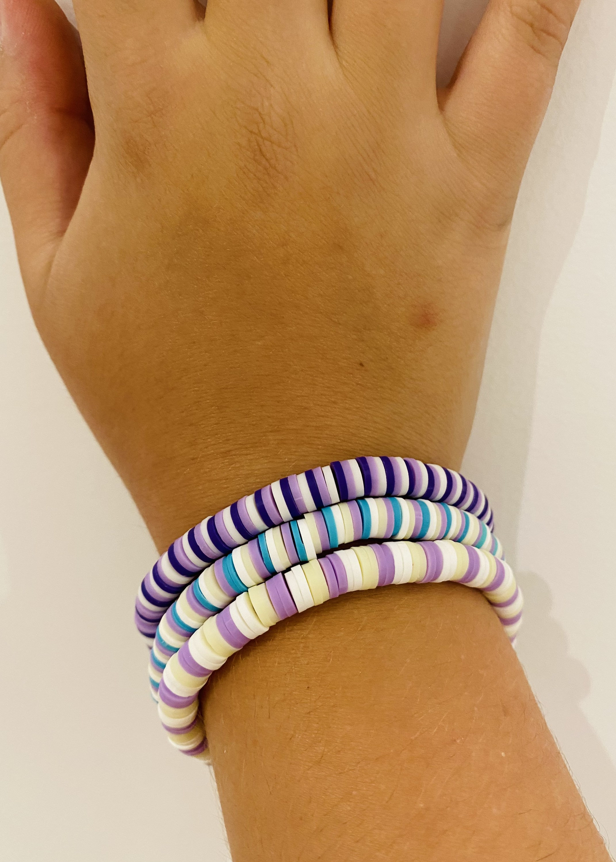 Purple Pastel Preppy Bracelets - Etsy