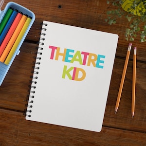 Theater Kind weiß Spirale Notebook - Ruled Line Paper, Schauspielerin Schauspielerin Stage Manager Broadway Musical Journal Tagebuch Geschenk