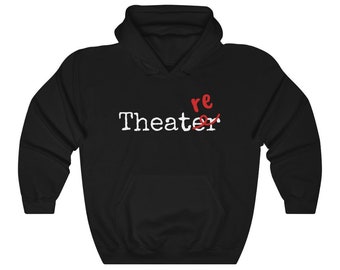 Theatre Grammar Hoodie, Unisex Heavy Blend Hooded Sweatshirt, Funny Theater Gift