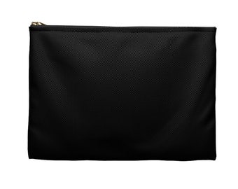 Makeup Bag and Accessory Pouch Theatre Grammar Black Background with a Zipper