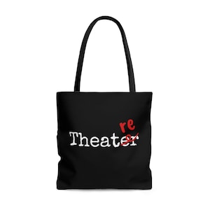 Theatre Grammar Tote Bag, Black, Theater Gift