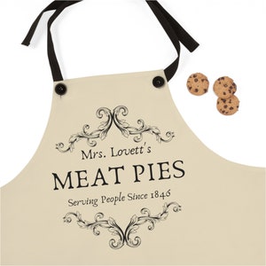 Mrs. Lovett&#39;s Meat Pies Serving People Since 1846 Apron, Sweeney Todd Inspired Apron, Funny Theatre Gift