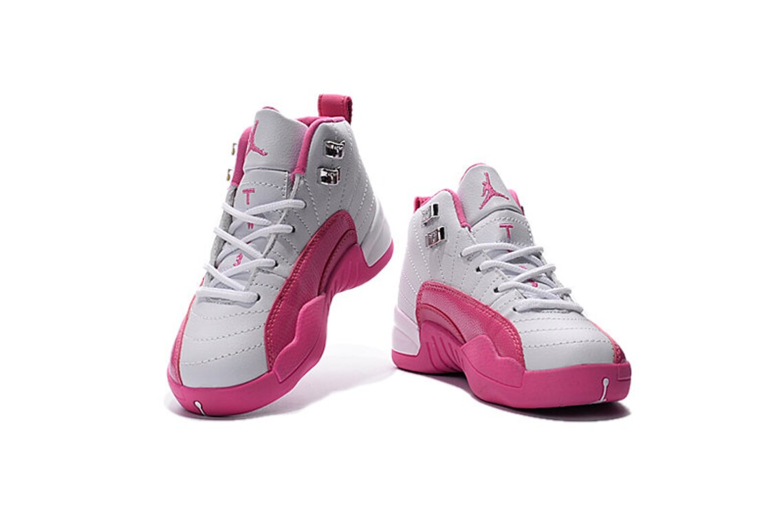 KIDS Air Jordan 12 Retro Vivid Pink Etsy