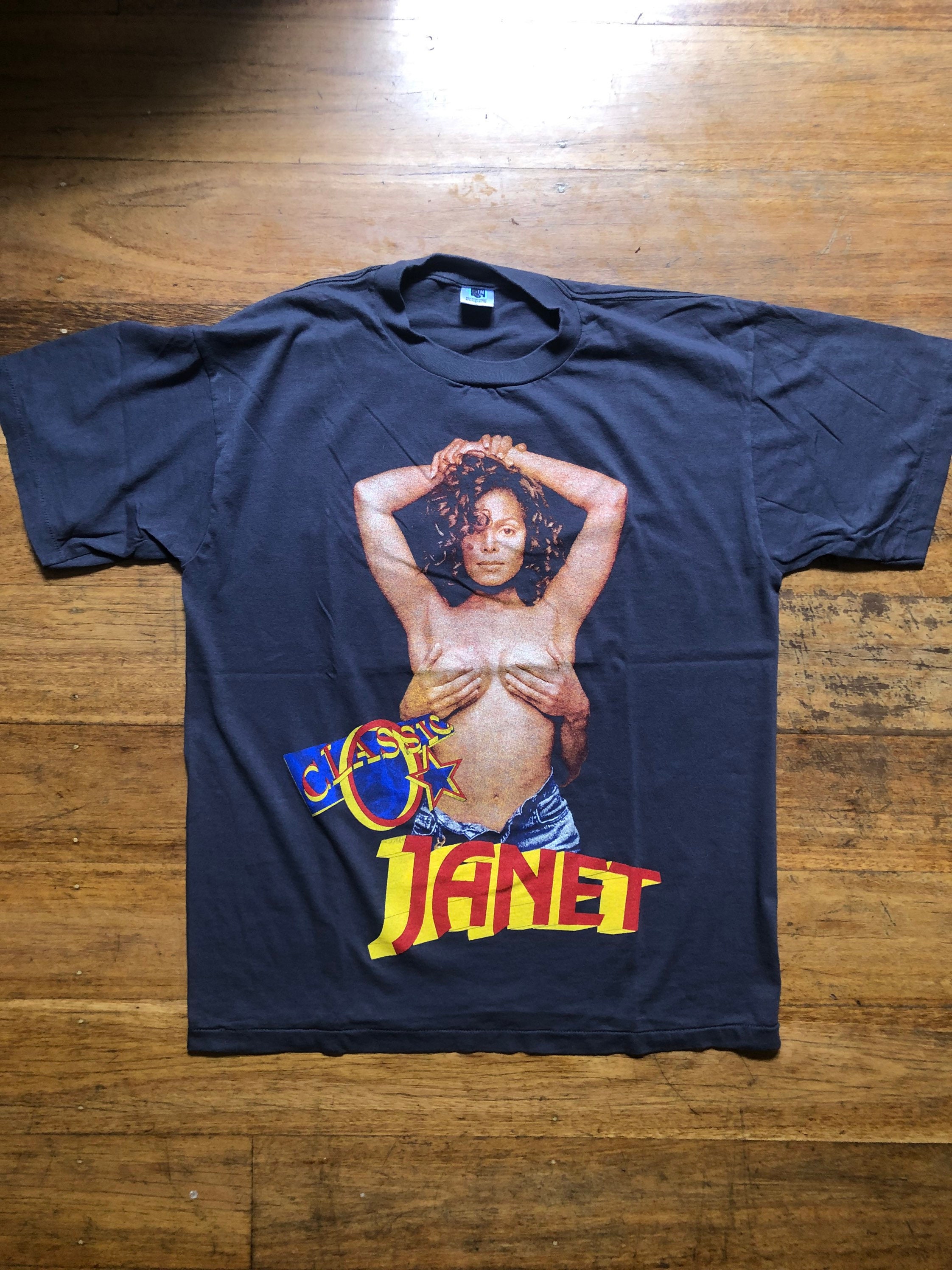 トップス Janet Jackson 90s bootleg tee Bootleg Janet Jackson 90s Single Stitch Band Music Vintage