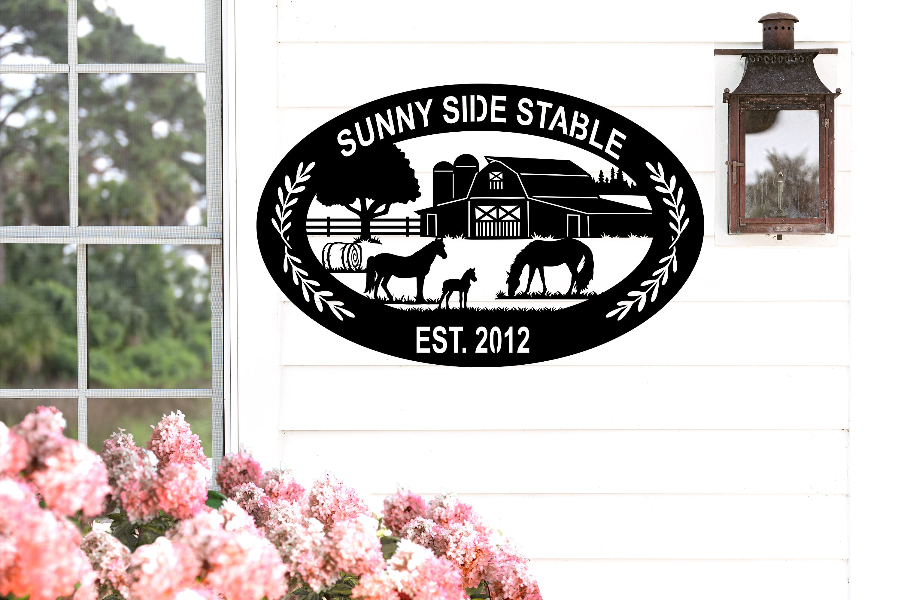 Stable Sign Racing Field Custom Metal Sign, Horse Sign, Farm Sign, Stable Sign, Horse, Custom ...