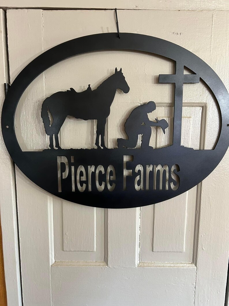 Custom Metal Sign, Custom Metal Farm Sign, Customized Business Sign ...