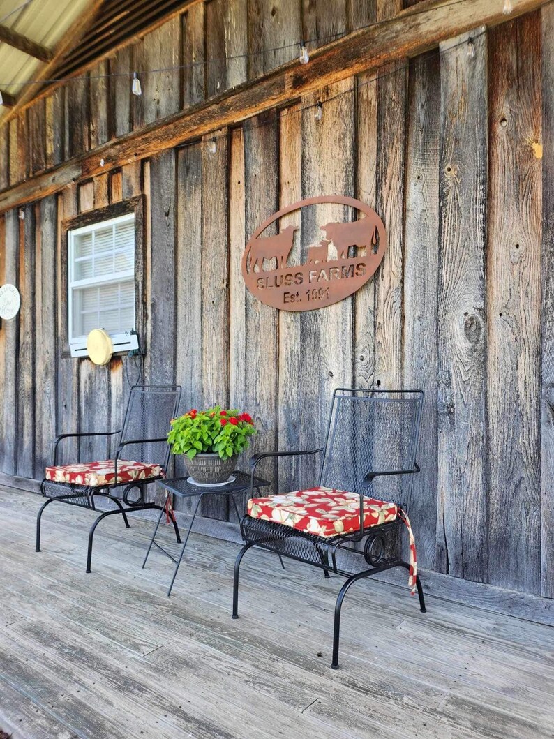 Custom Metal Farm Sign, Cow Sign - Etsy