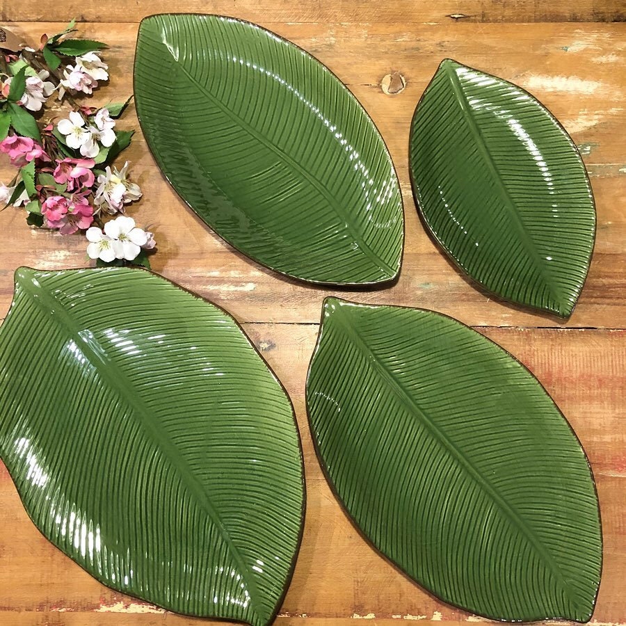 Leafshaped plate handmade Etsy