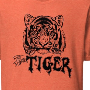Vintage Tiger Head Illustration Graphic Tee