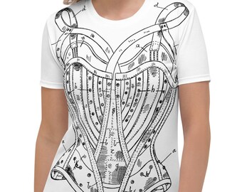 Fiera rinascimentale Corsetto T-shirt grafica